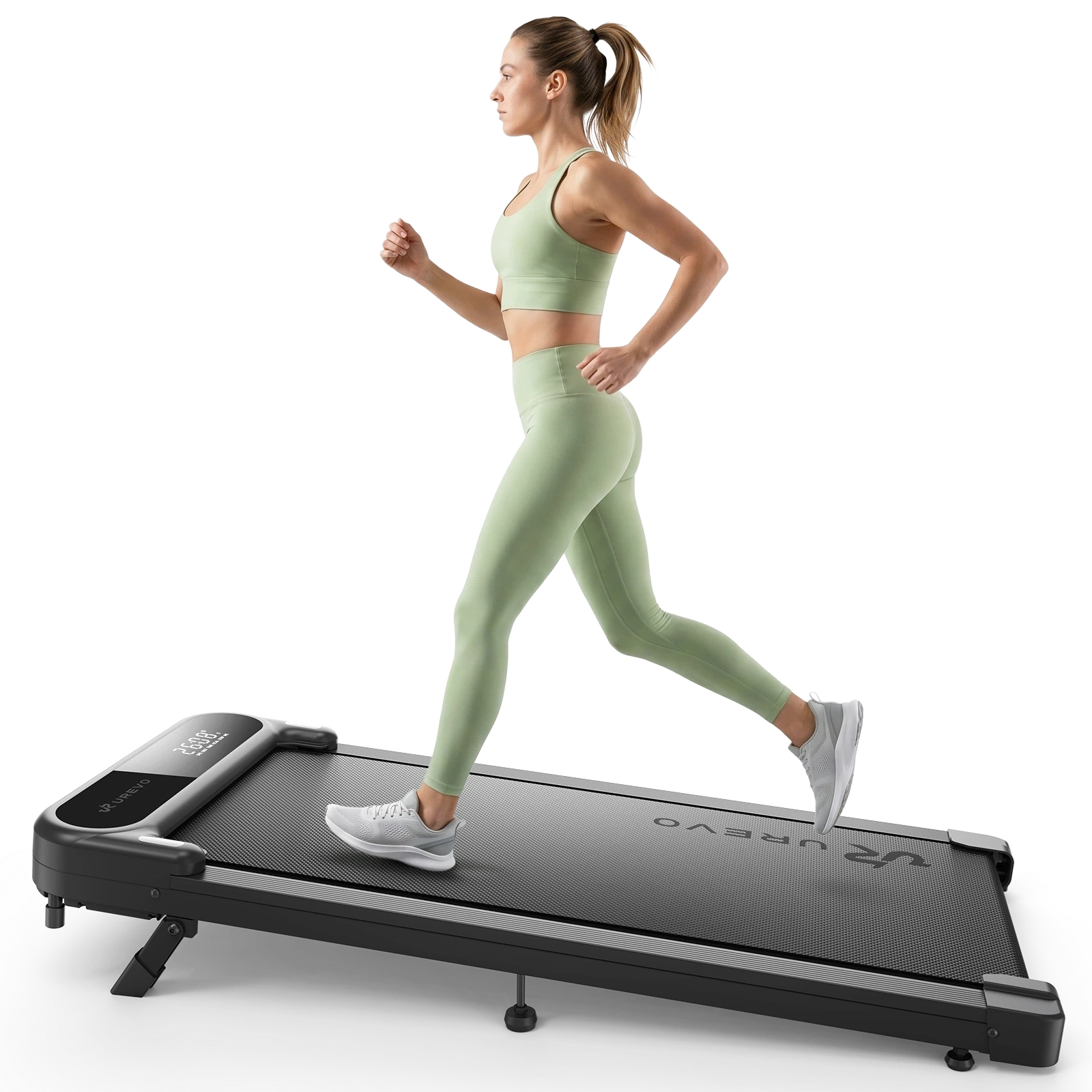 SpaceWalk E1L Pro treadmill in manufacturer use image