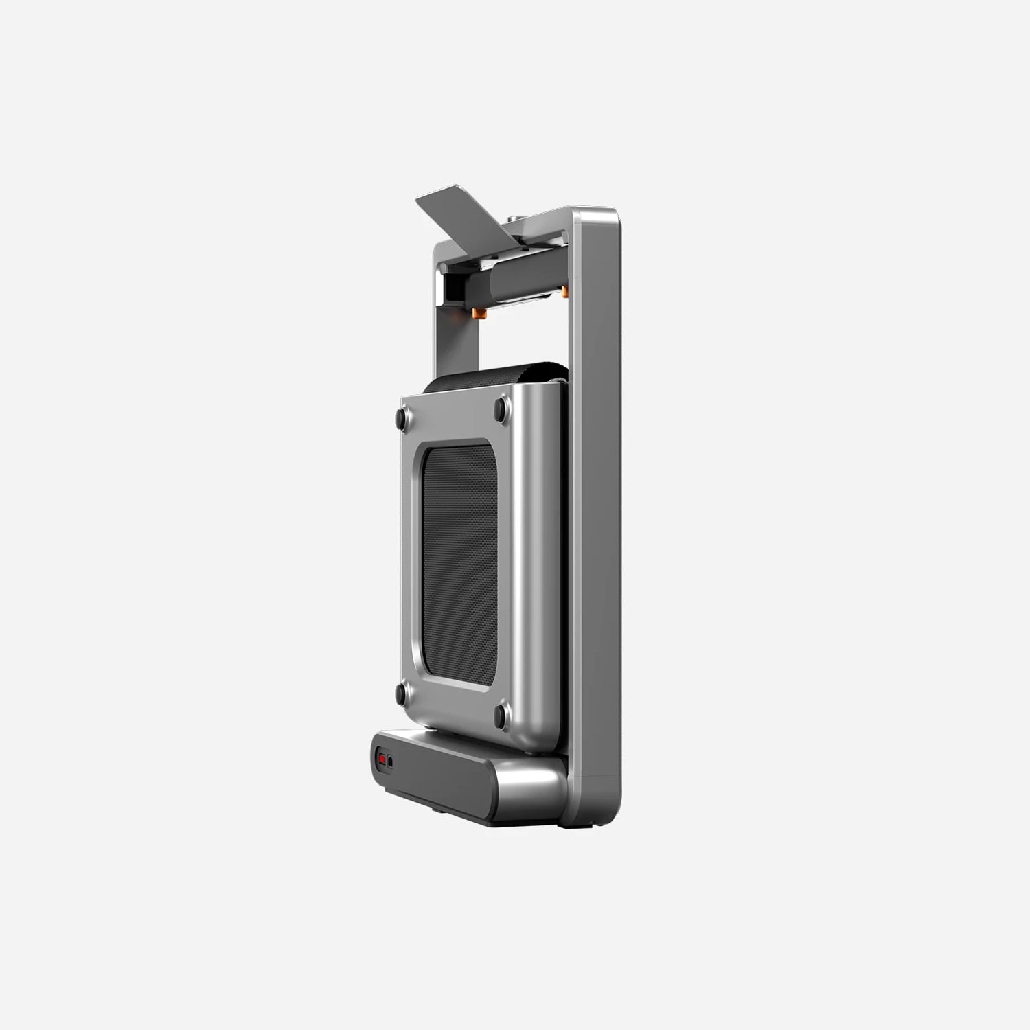 WalkingPad X214 manufacturer product rendering, folded upright side profile