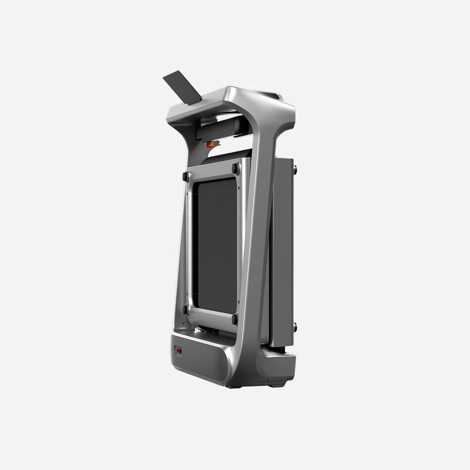 WalkingPad X218 manufacturer product rendering, folded upright side profile