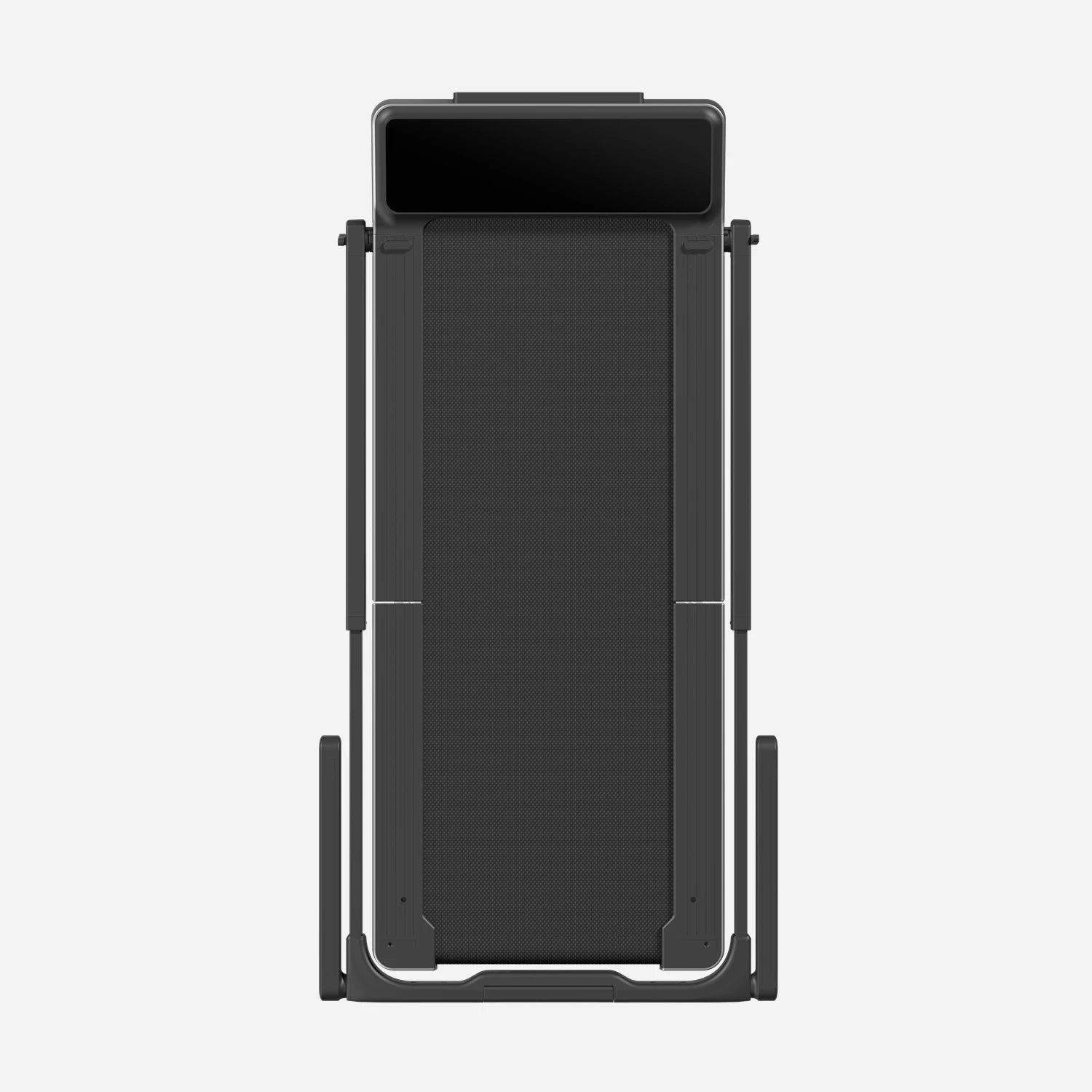 Folded WalkingPad Z3 Hybrid+ manufacturer image with handrail structures visible.